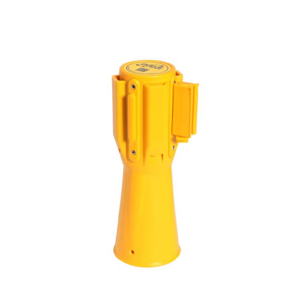 ConePro 500, Yellow, 10' Yellow/Black CAUTION-DO NOT ENTER Belt-YBC100, Queue Solutions, Mfr#: CP500Y-YBC100
